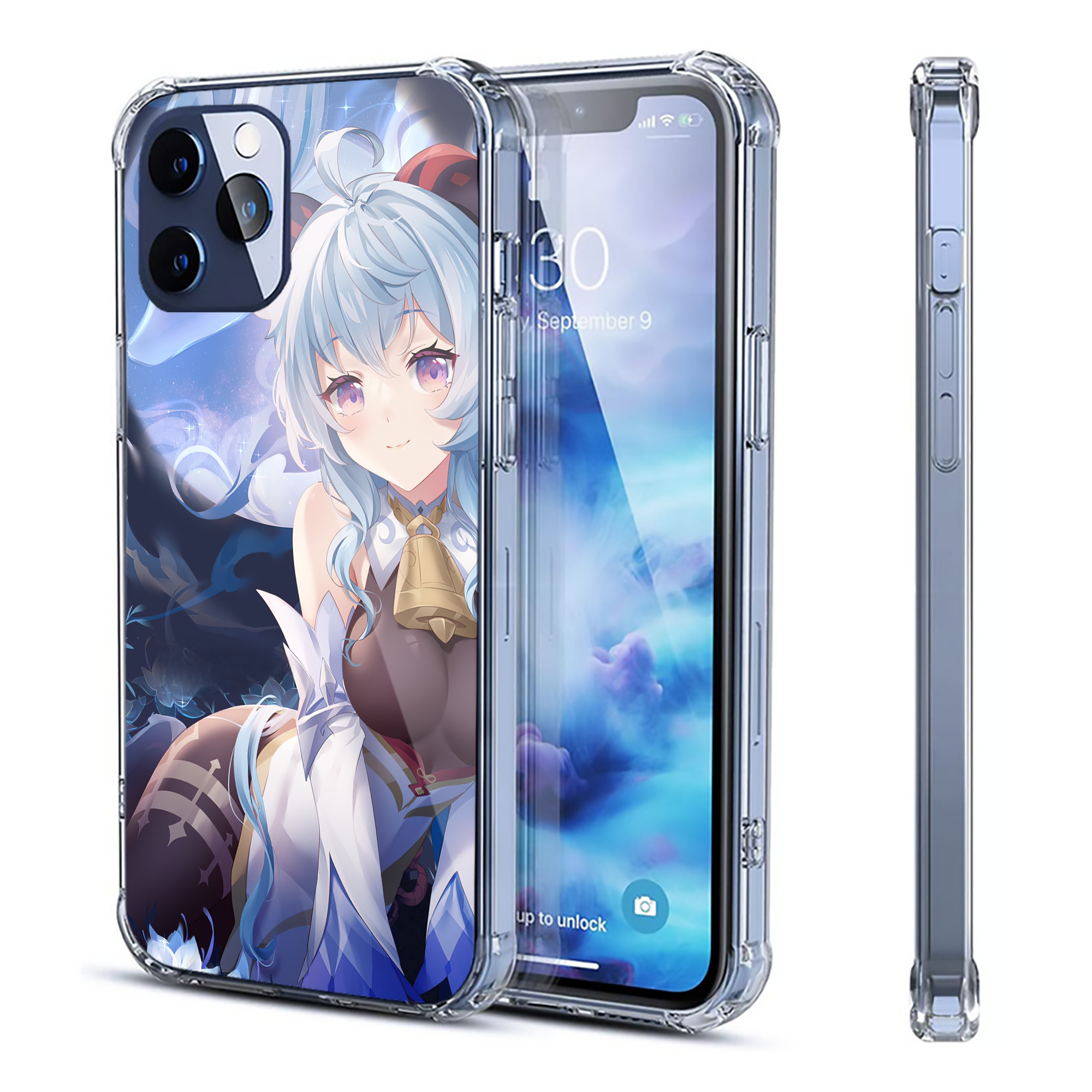 げんし神 genshin 【iPhone 12シリーズ対応】透明スマホケース（クリアソフトケース）